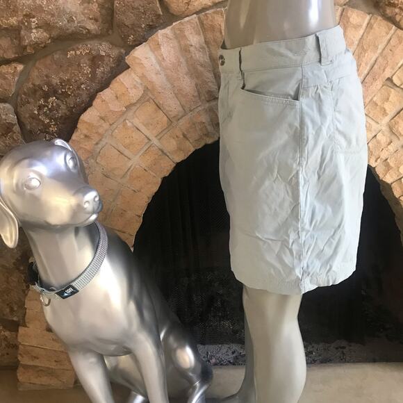 Eddie Bauer Blue Nylon Hiking Skirt Skort with Zipped Pockets Women's Size 2 - Picture 3 of 9